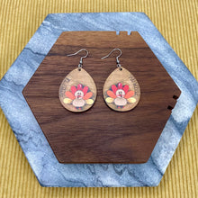 Load image into Gallery viewer, Wooden Dangle Earrings - Fall - Wobble
