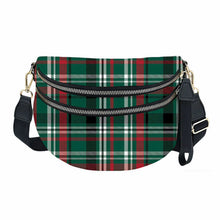 Load image into Gallery viewer, The Roni Nylon Crossbody - Green Plaid - PREORDER
