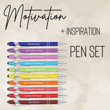 Load image into Gallery viewer, Pen Set - Motivation + Inspiration
