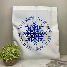 Load image into Gallery viewer, Tote Bag - Christmas/Hanukkah - #37 - Let It Snow
