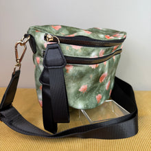 Load image into Gallery viewer, The Roni Nylon Crossbody - Sage Green Star Roses
