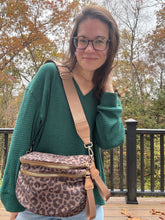 Load image into Gallery viewer, The Roni Nylon Crossbody - Animal Print Chocolate
