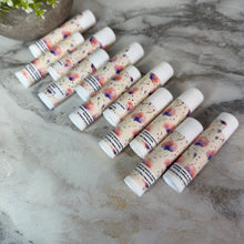Load image into Gallery viewer, Lip Balm - Buttercream Orange Purple Floral
