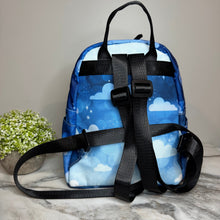 Load image into Gallery viewer, Mini Backpack - Blue Ombre Cloud
