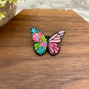 Pin - Floral Butterfly