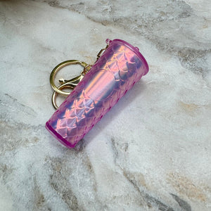 Keychain - Studded Tumbler - Pink + Lavender Mermaid