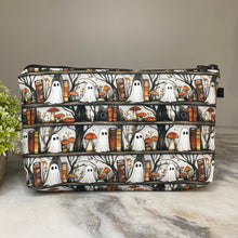 Load image into Gallery viewer, Pouch - Halloween Fall, Ghost Bookshelf
