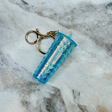 Load image into Gallery viewer, Keychain - Studded Tumbler - Blue Mermaid
