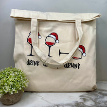 Load image into Gallery viewer, Tote Bag - Christmas - Drink Drank Drunk
