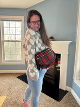 Load image into Gallery viewer, The Roni Nylon Crossbody - Red Plaid
