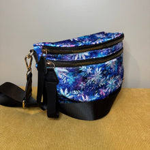 Load image into Gallery viewer, The Roni Nylon Crossbody - Blue Purple Snowflake
