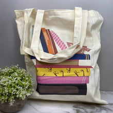 Load image into Gallery viewer, Tote Bag - Floral Books - #4
