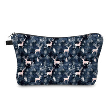 Load image into Gallery viewer, Pouch - Christmas Holiday - Navy Deer
