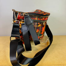 Load image into Gallery viewer, The Roni Nylon Crossbody - Fall Plaid Leaves
