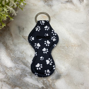 Lip Balm Chapstick Holder - #12 - Black Paw Print