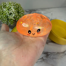 Load image into Gallery viewer, Squishy Toy - Viral Dumpling, Slow Rise Glitter - Orange
