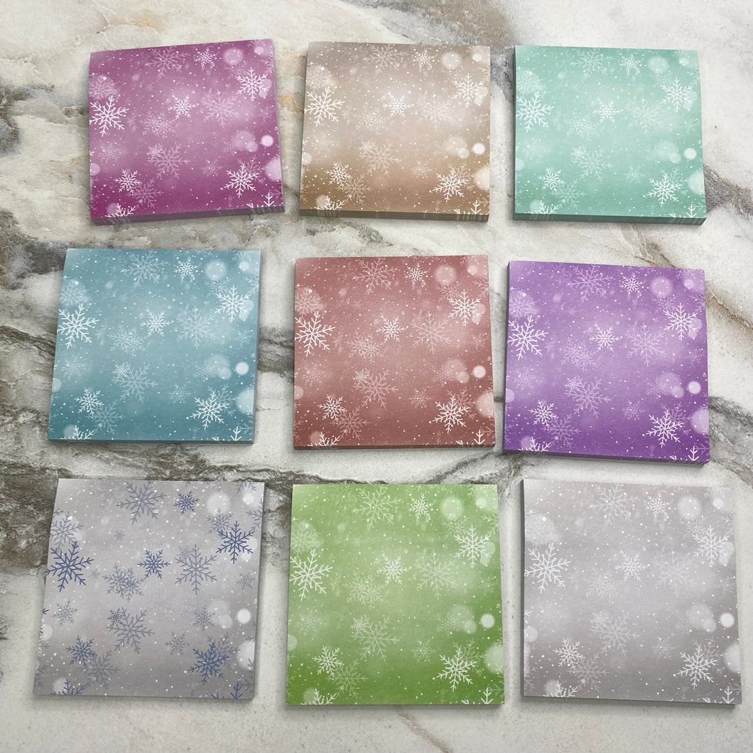 Note Pad - Christmas Snowflakes