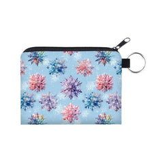 Load image into Gallery viewer, Mini Pouch - Snowflake on Blue
