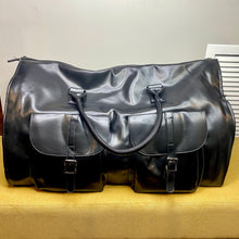 Load image into Gallery viewer, Rory, The Ultimate Duffle - Black Faux Leather
