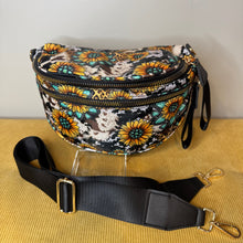 Load image into Gallery viewer, The Roni Nylon Crossbody - Turquoise Sunflower - PREORDER

