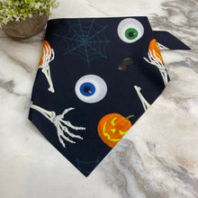 Load image into Gallery viewer, Dog Bandana - Halloween - Skeleton Eyes
