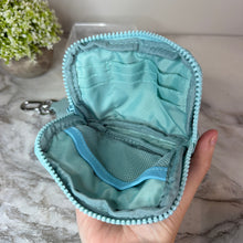 Load image into Gallery viewer, Rue - Nylon Wristlet Wallet - Light Blue Aqua
