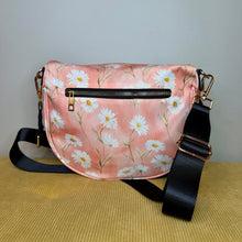 Load image into Gallery viewer, The Roni Nylon Crossbody - Pink Daisy Floral
