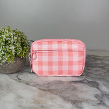 Load image into Gallery viewer, Rue - Nylon Wristlet Wallet - Pink Plaid
