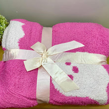 Load image into Gallery viewer, Blanket - Soft Dreams - Double Sided Halloween Ghost Pink White
