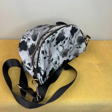 Load image into Gallery viewer, The Roni Nylon Crossbody - Floral Grey Black Shadow
