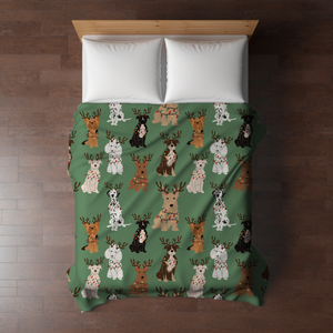 Blanket - Christmas - Dog Green - PREORDER