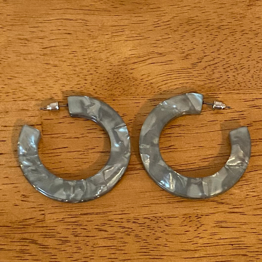 Acrylic Hoop Earrings