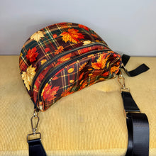 Load image into Gallery viewer, The Roni Nylon Crossbody - Fall Plaid Leaves
