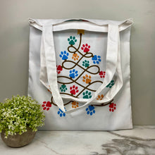 Load image into Gallery viewer, Tote Bag - Christmas - #53 - Paw Tree
