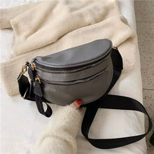 Load image into Gallery viewer, The Roni Nylon Crossbody - Grey + Black - PREORDER
