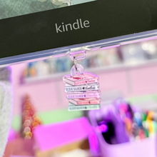 Load image into Gallery viewer, Chestnut Springs Bookstack Inspired USB-C Dust Plug, Cup Charm, Hook Clasp, Star Finish
