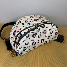 Load image into Gallery viewer, The Roni Nylon Crossbody - Animal Print Multi Color Hearts
