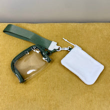 Load image into Gallery viewer, Nylon + Clear Wristlet Double Mini Wallet Set
