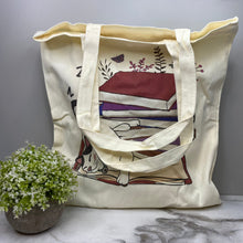 Load image into Gallery viewer, Tote Bag - Sleepy Cats &amp; Books - #4
