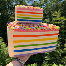 Load image into Gallery viewer, Squishy Toy - Rainbow Cake, Jumbo
