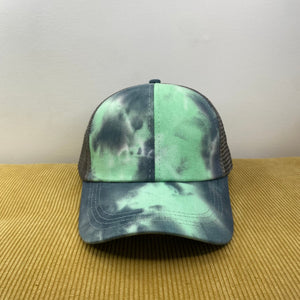 Hat - Tie Dye - Mint Grey