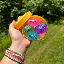Load image into Gallery viewer, Squishy Toy - Mini Dumpling, Slow Rise Glitter - 4 PACK!
