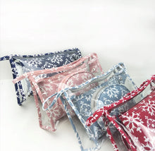 Load image into Gallery viewer, Trio Set Pouch + Clamshell - Snowflake - PREORDER
