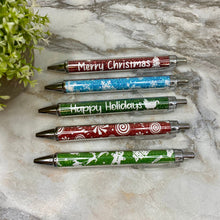 Load image into Gallery viewer, Pen - Clear Christmas Design Set
