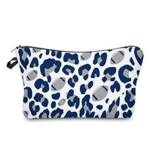 Load image into Gallery viewer, Pouch - Football Animal Print Navy Grey
