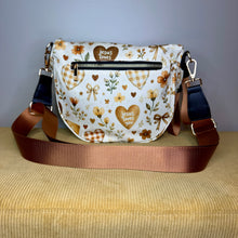 Load image into Gallery viewer, The Roni Nylon Crossbody - Religious Jesus Loves You Bronze
