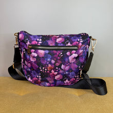 Load image into Gallery viewer, The Roni Nylon Crossbody - Purple Floral
