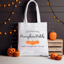 Load image into Gallery viewer, Tote Bag - Halloween - Pumpkin Patch
