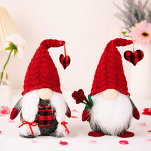 Load image into Gallery viewer, Gnome - Valentine #4 - Plaid Heart - PREORDER
