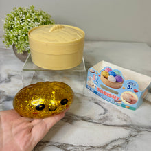 Load image into Gallery viewer, Squishy Toy - Viral Dumpling, Slow Rise Glitter - Gold
